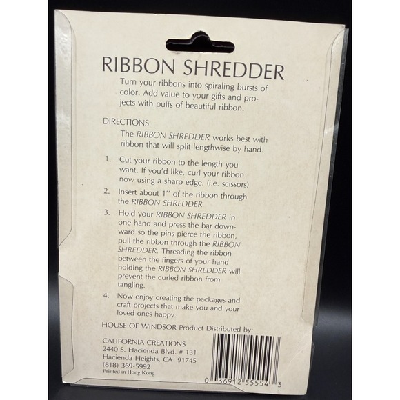 Vintage  California Creations Ribbon Shredder Craft Supplies - Picture 2 of 3